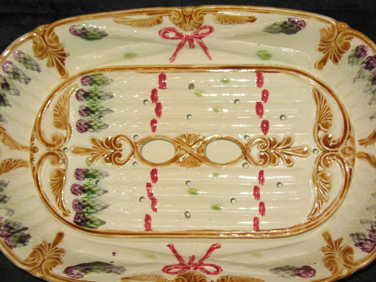 Service With Asparagus Or Hors d'Oeuvres In Slush Early 20th Century-photo-7