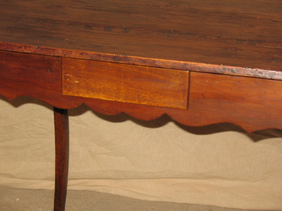 Petite table de salon ou table à jeux à 2 tiroirs  époque  Louis XV 18ème-photo-3