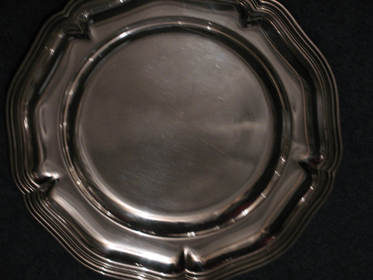 2 Louis XV Style Silver Plated Dishes Orfèvrerie Apollo-photo-2