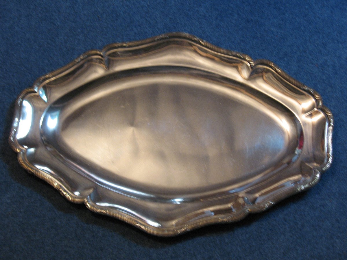 3 Louis XVI Style Silver-plated Dishes-photo-6