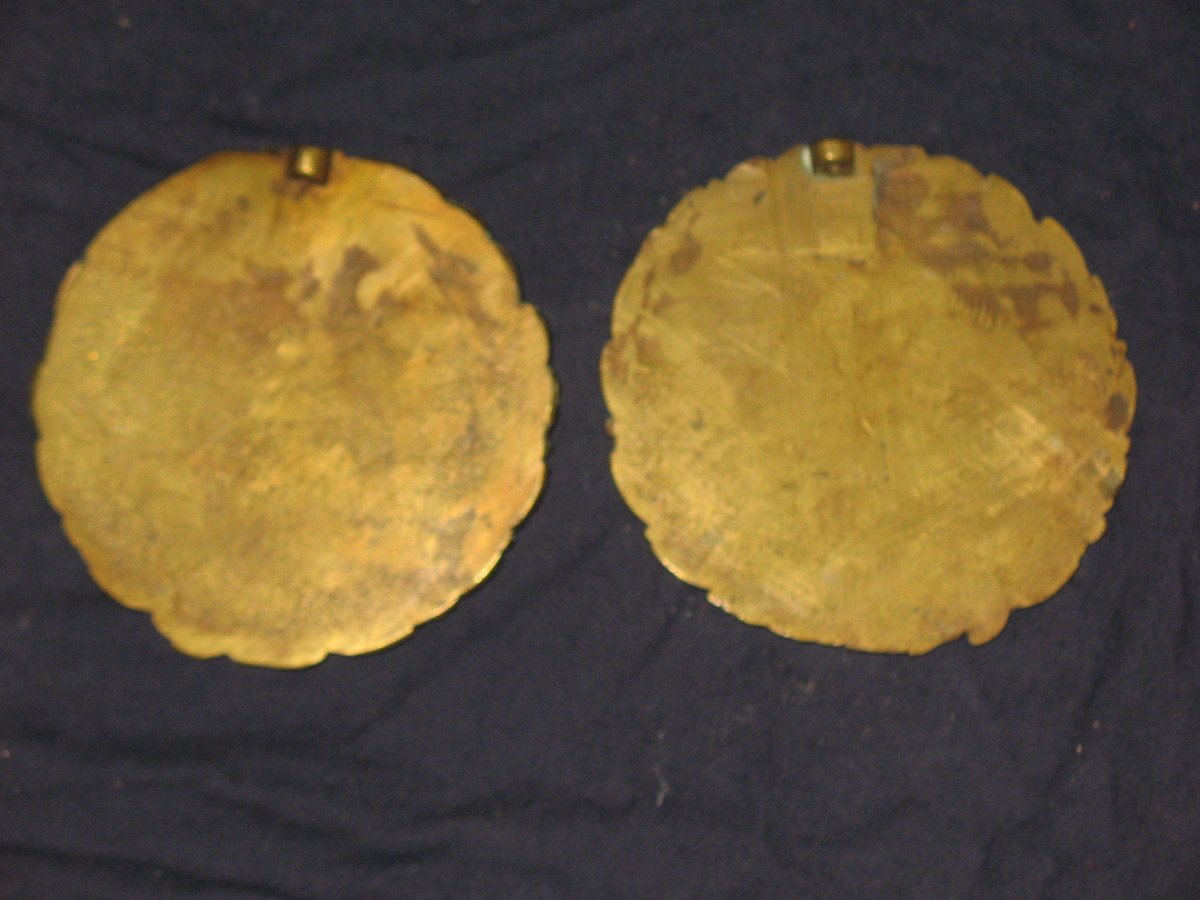 Pair Of Louis XVI Style Bronze Medallions With The Effigy Of Mozart And Beethoven-photo-4