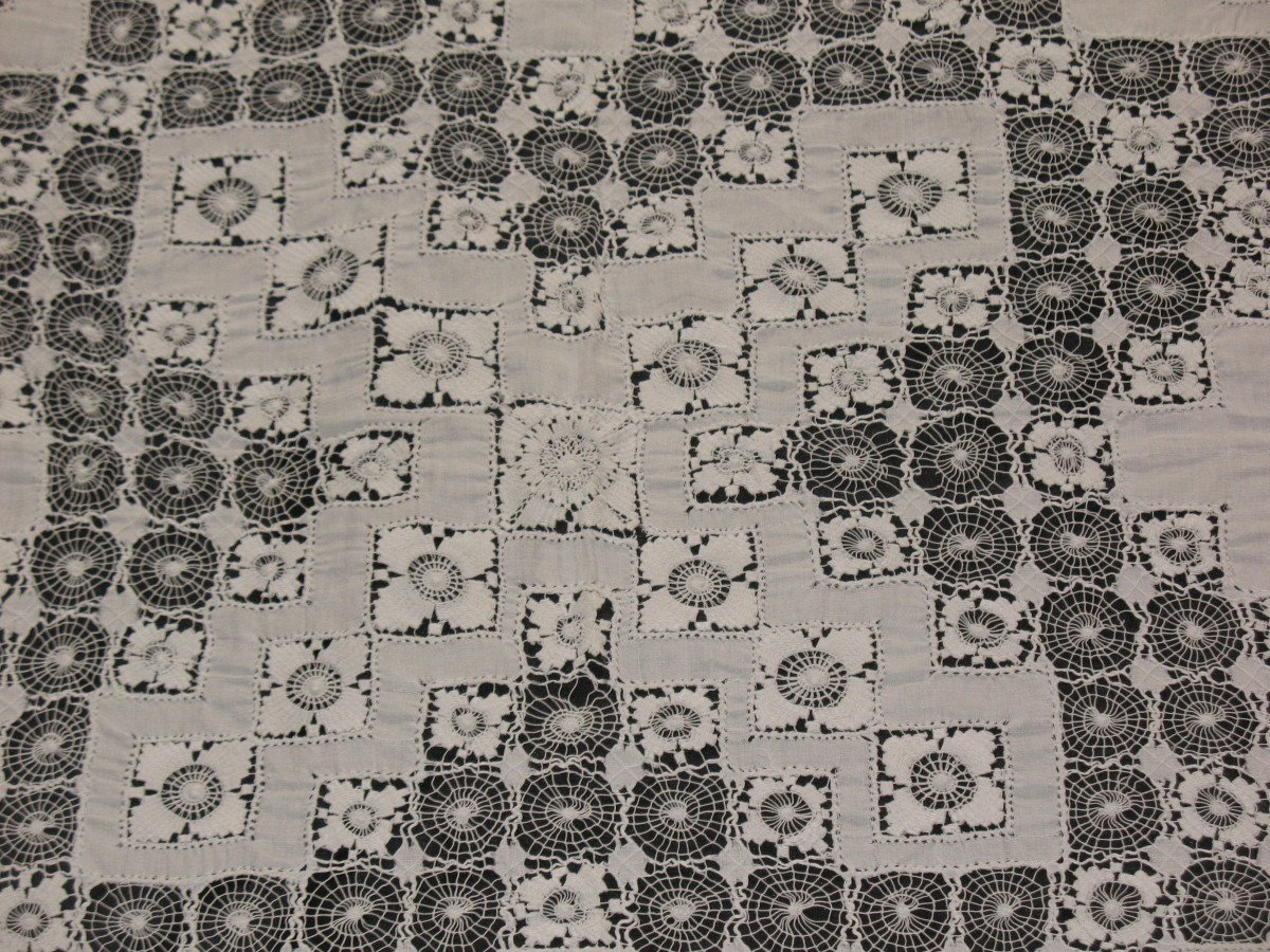 Nappe en dentelle époque Art Déco-photo-5