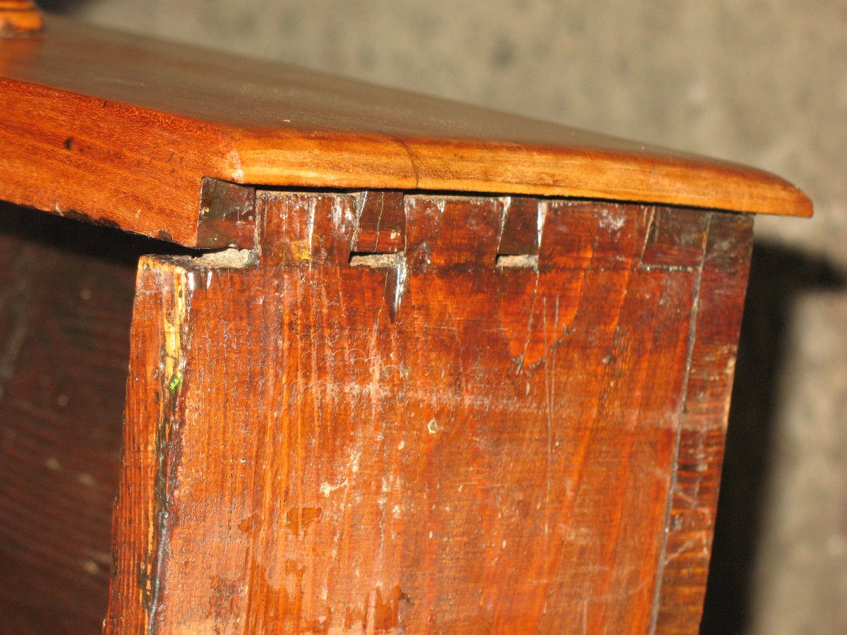 Table en merisier blond Origine Hélvétique époque début 19ème-photo-6