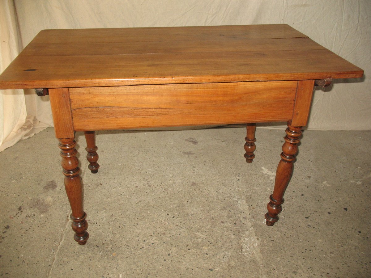 Table In Blond Cherry Wood Swiss Origin, Early 19th Century-photo-7