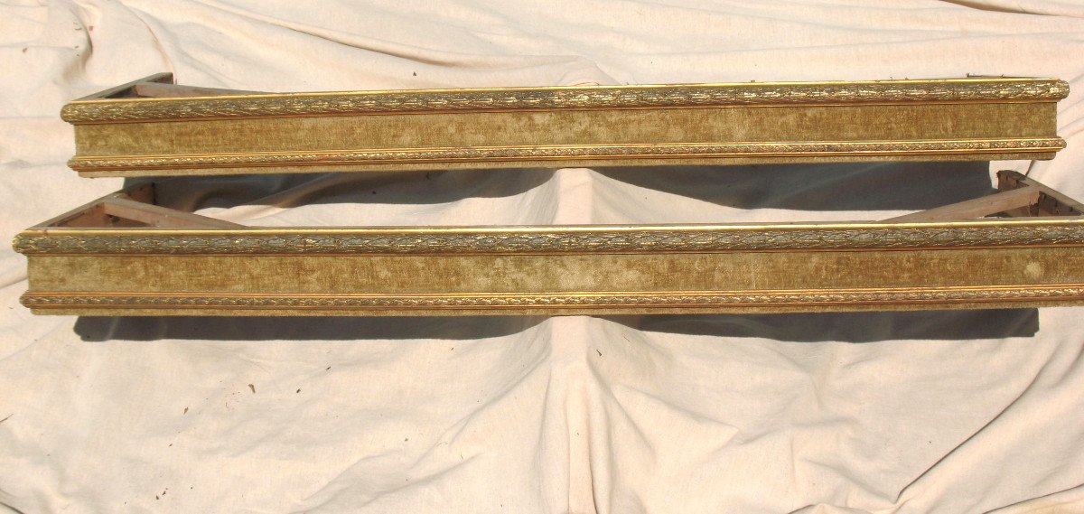 Pair Of Louis XVI Style Bed Valances Or Canopies, Late 19th Century-photo-7