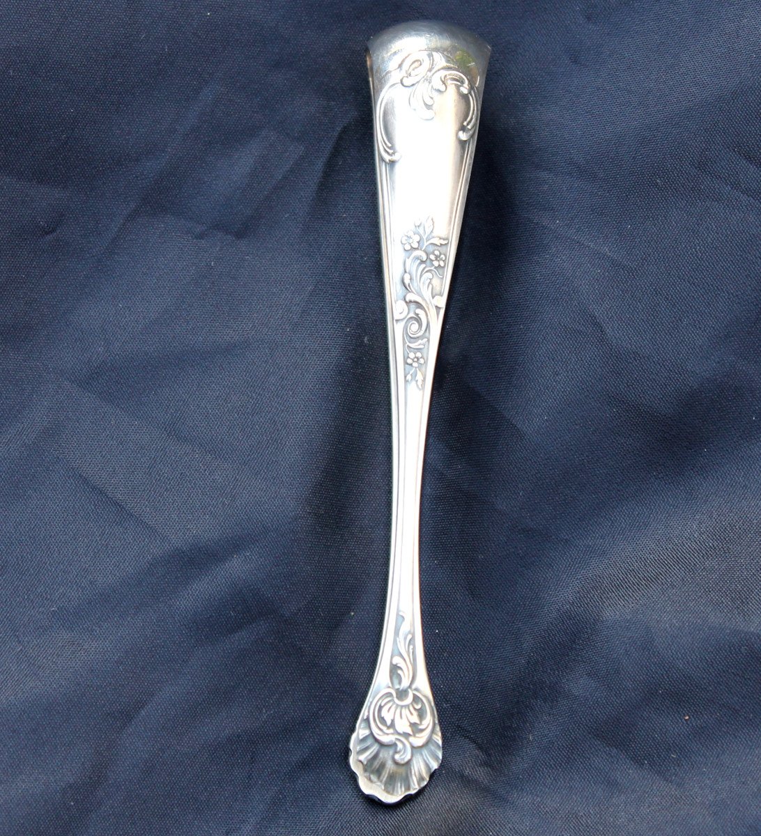 Regency Style Silver Metal Cutlery Set Of 82 Pieces-photo-8