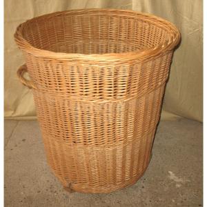 Washerwoman Basket In Woven Wicker Very Large Perfect Condition