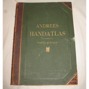 Handatlas de Andrees Recueil de cartes en langue allemande Atlas de 1899