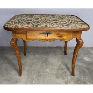 Cherrywood Coffee Table With A Drawer, Louis XV Style, 18th Century