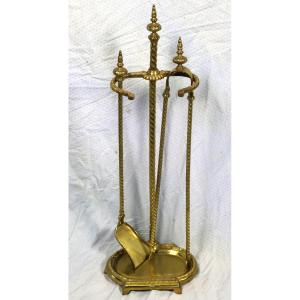 Bronze Mantelpiece In The Louis XVI Style, 19th Century