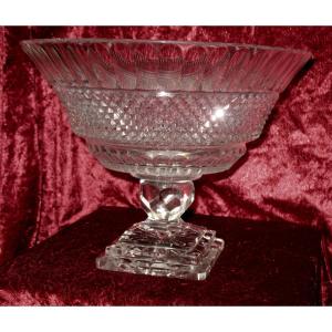 Large Cup On Foot Center Table Crystal Baccarat