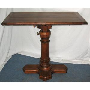 Architect's Table With Blond Mahogany System, 19th Century