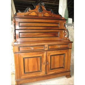 Saint Hubert Sideboard From The Napoleon III Period In Solid Blond Walnut