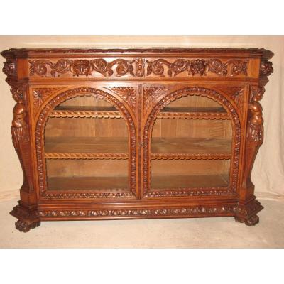 Renaissance Style Glazed Sideboard Illustrious Provenance: Toulouse-lautrec Castle