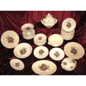 Sarreguemines Earthenware Table Service, Lorraine Decor