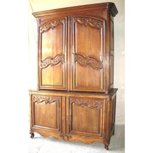 Regency Period 2-body Buffet In Carved Oak