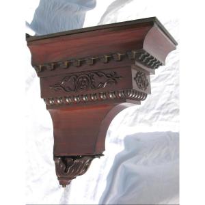 Napoleon III Period Mahogany Wall Console