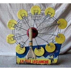 La Pile Leclanché Store Advertising Display 50s-60s Advertising