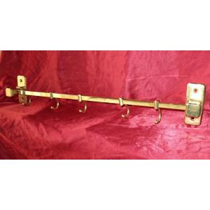 Wall Rack For Kitchen Or Bathroom Utensils In Brass And Bronze Th. Art Deco