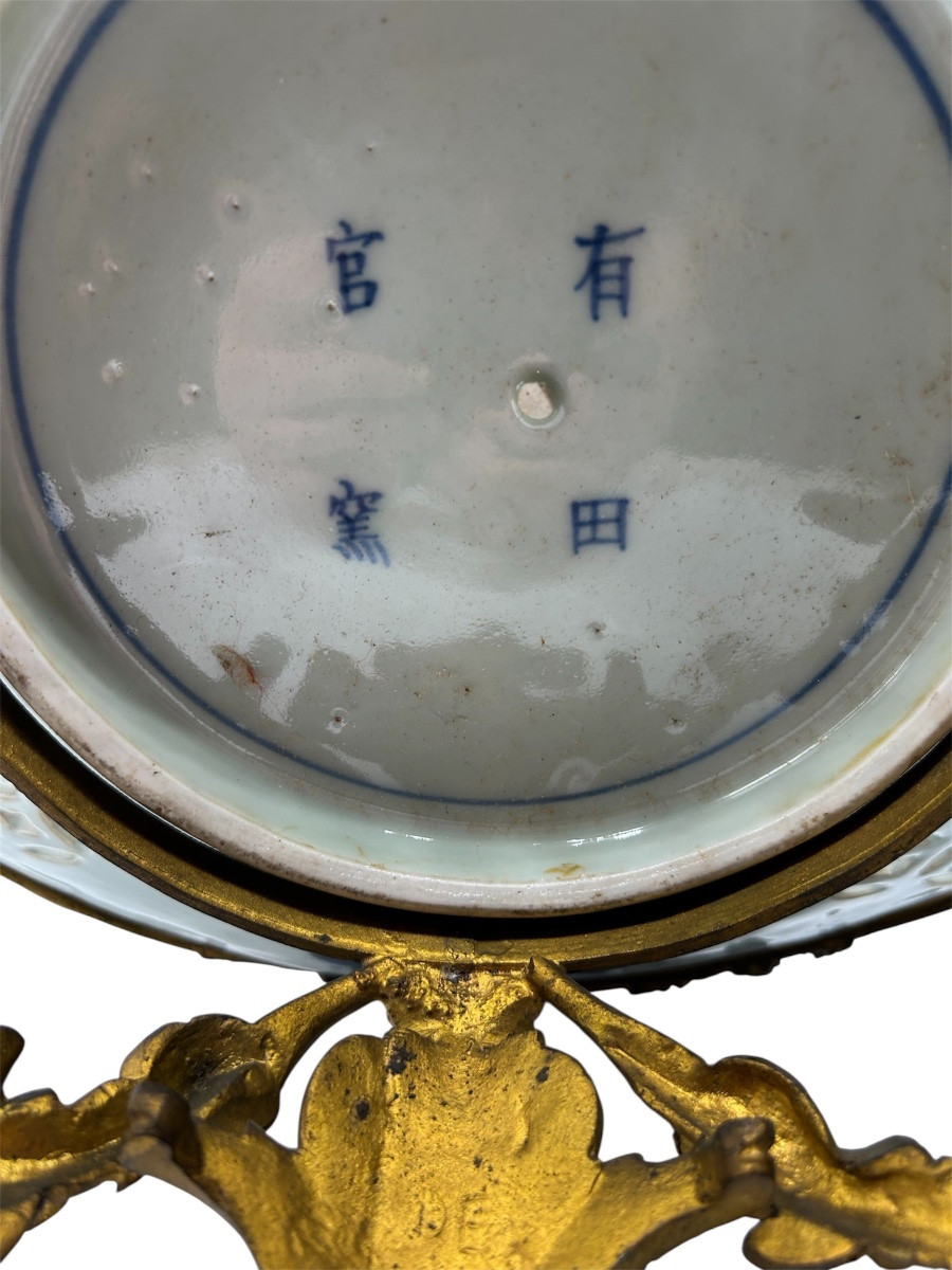 Plat Imari monté bronze-photo-2