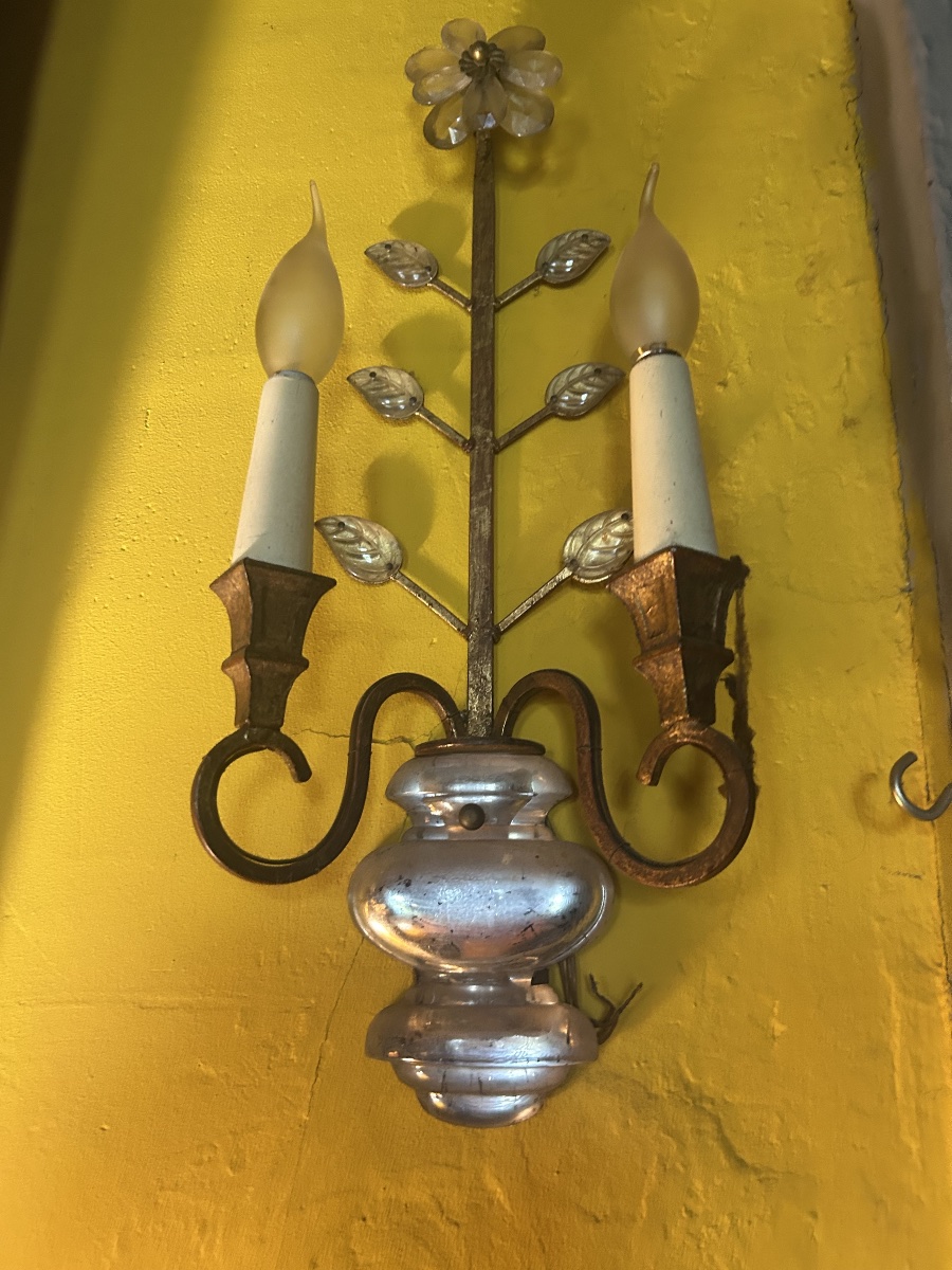 Paire d’appliques bagues vase medicis-photo-4