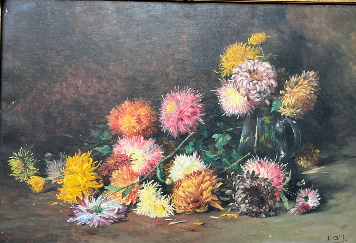 Large Flower Painting By Bill-photo-1