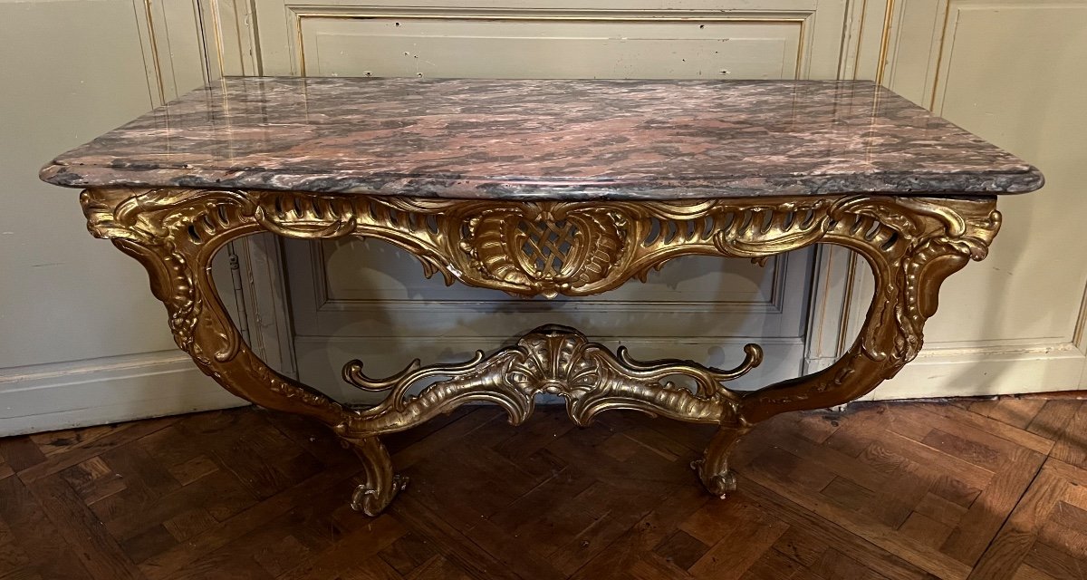 Eighteenth Century Golden Wood Console