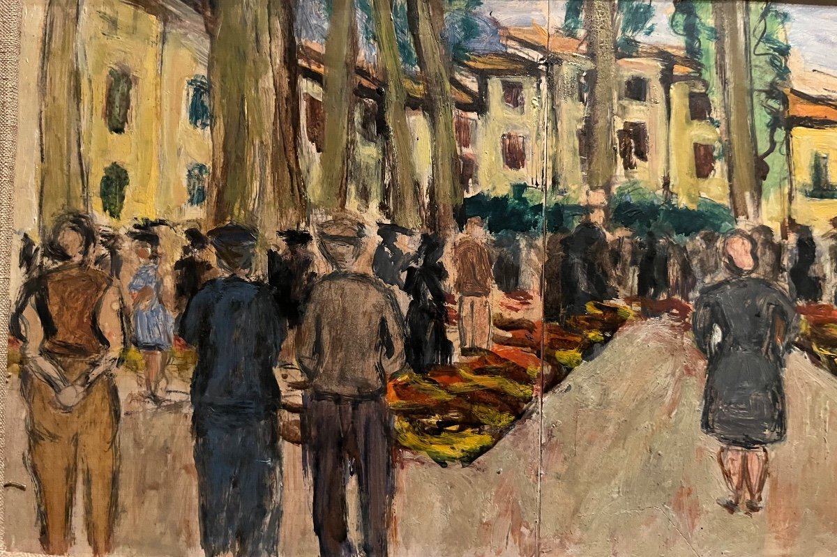 Painting Pierre Brune Céret-photo-2