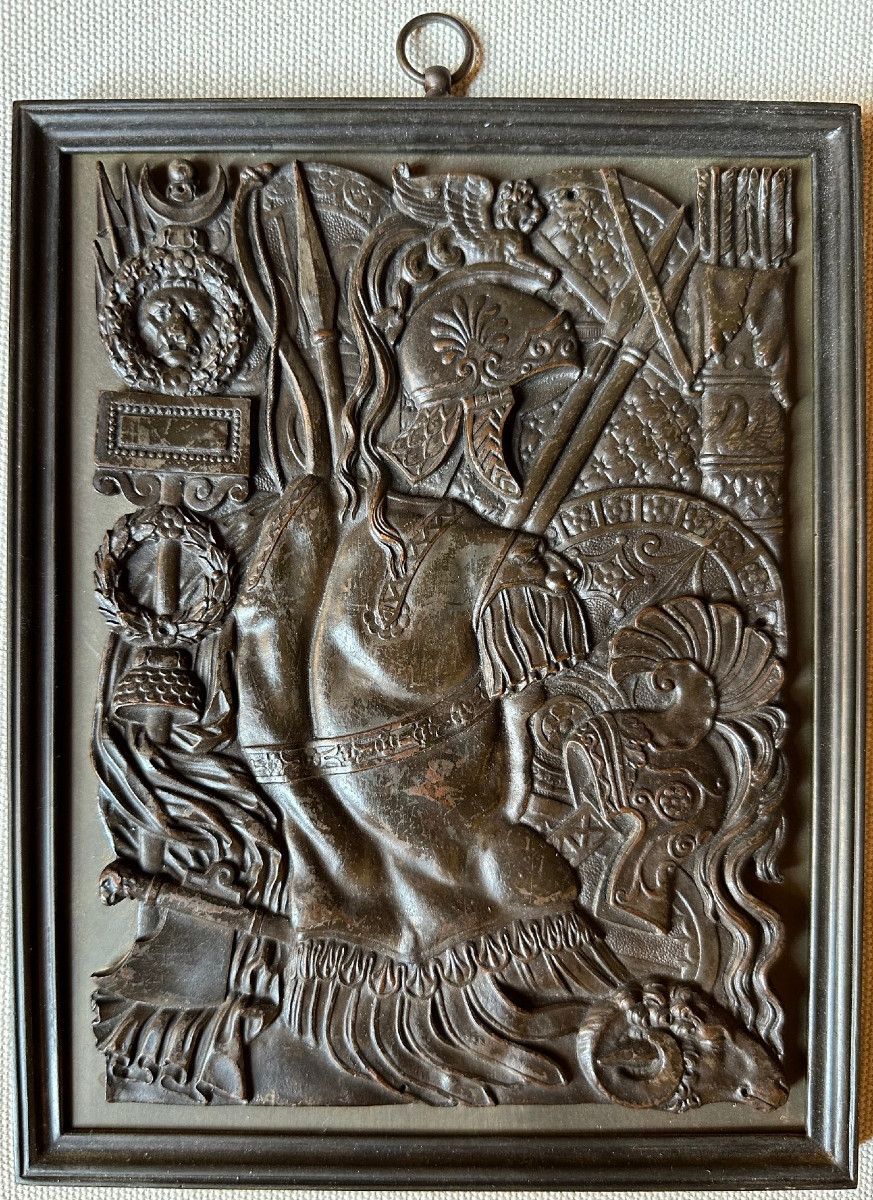 4 bas reliefs  bronze attribués à Thomire -photo-4