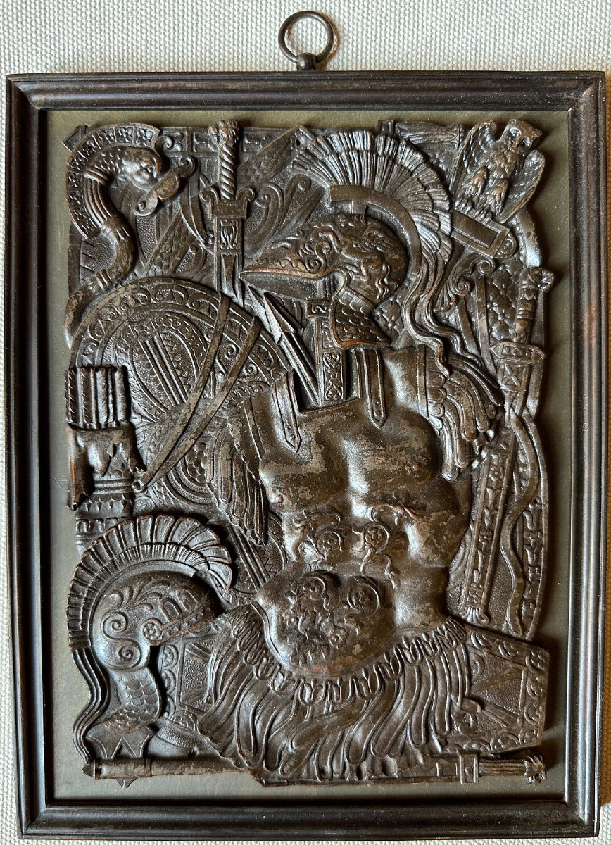 4 bas reliefs  bronze attribués à Thomire -photo-1