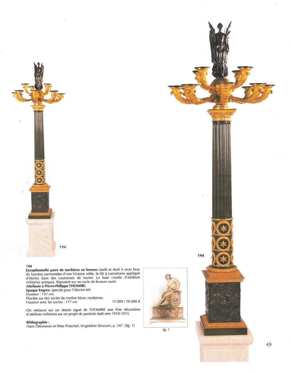 4 bas reliefs  bronze attribués à Thomire -photo-5