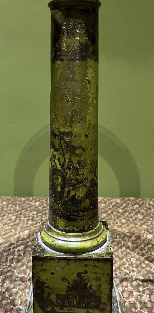  Lampe Carcel en Tôle Peinte 19ème -photo-3