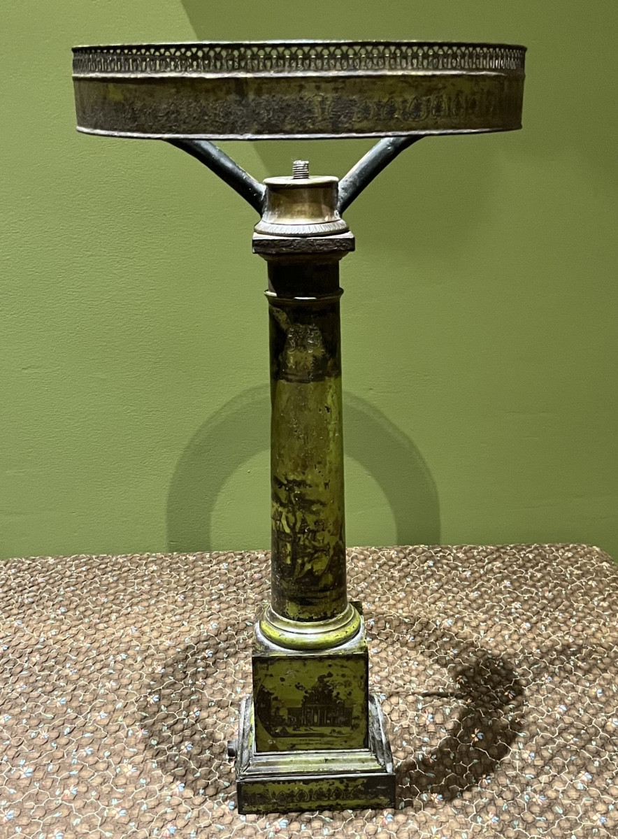  Lampe Carcel en Tôle Peinte 19ème 