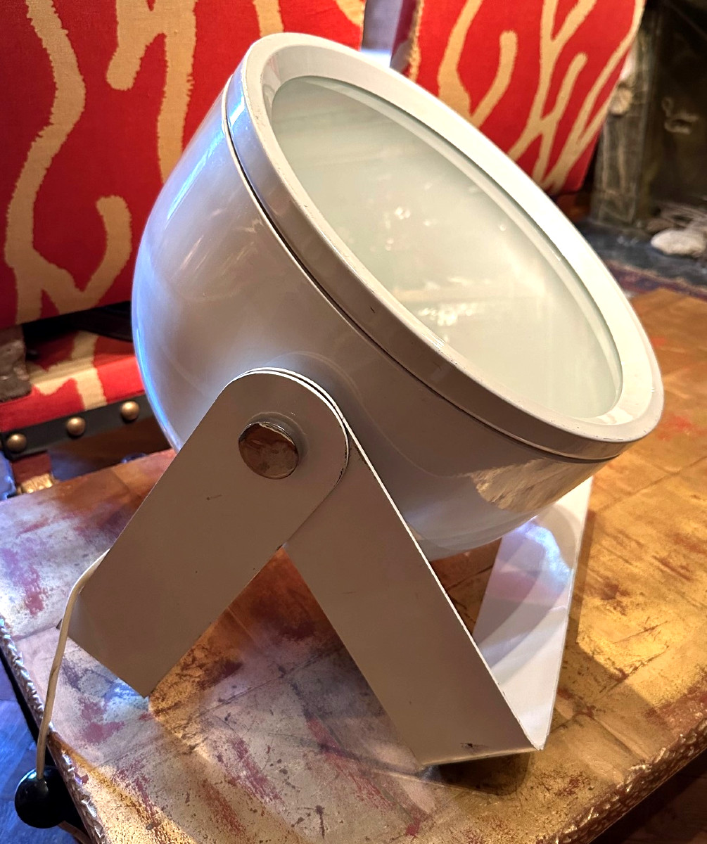 White Lacquered Metal Lamp By Targetti Sankey-photo-3