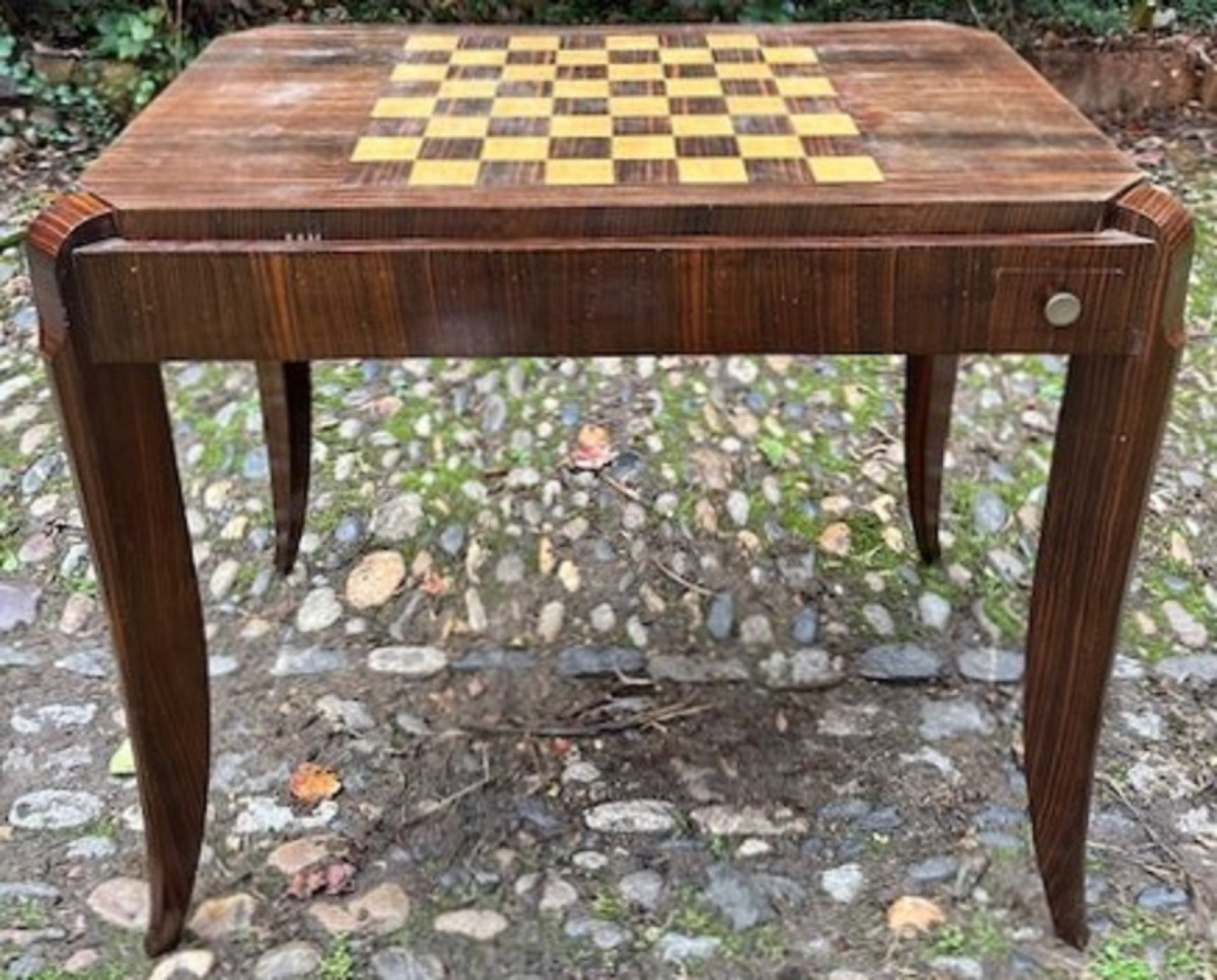 Table à jeu Art Déco-photo-1