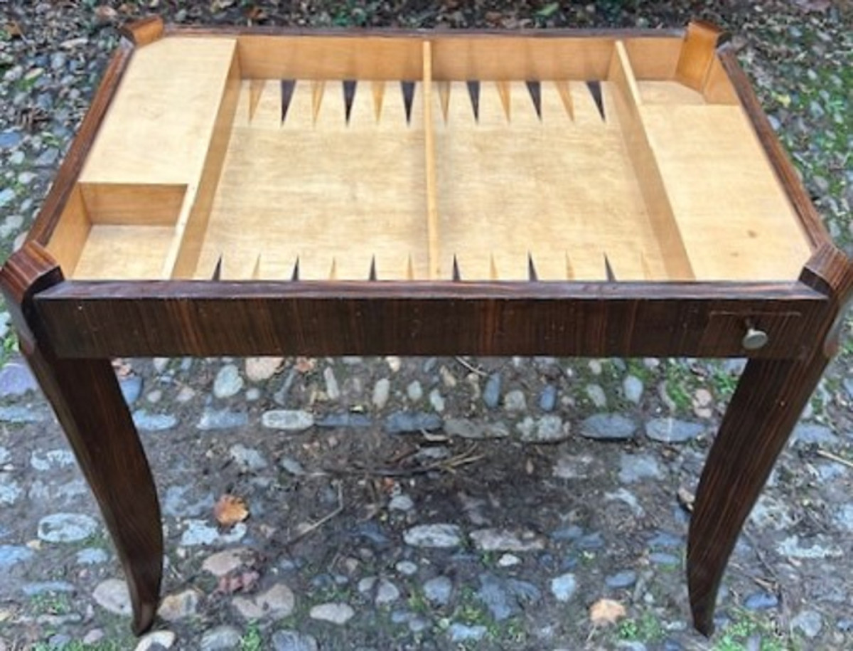 Table à jeu Art Déco-photo-3