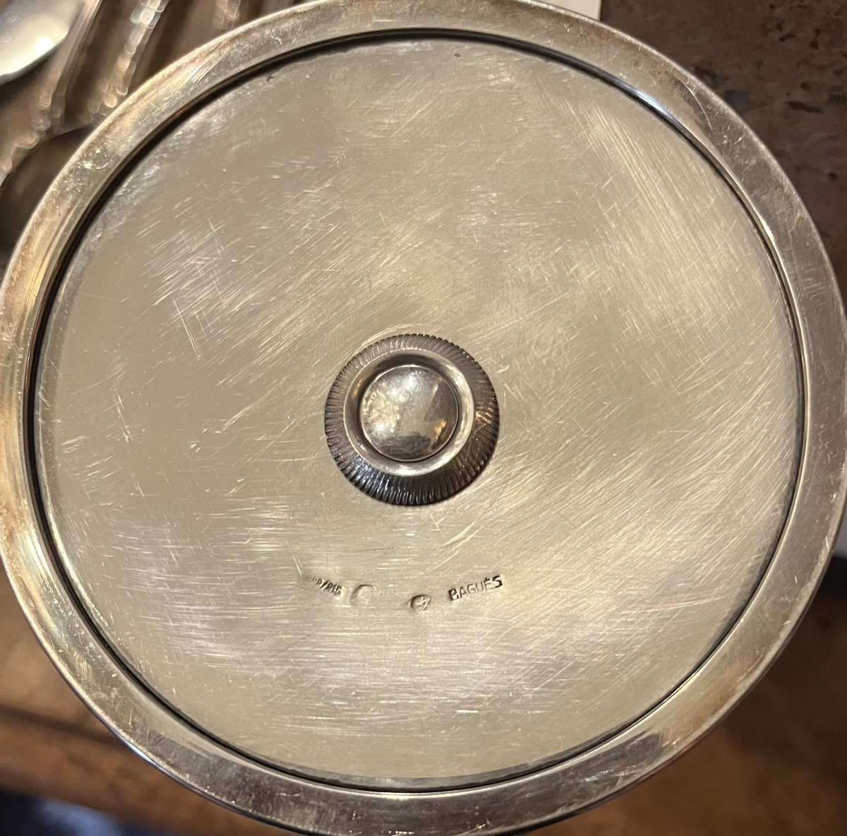 Pair Of Silver Candlesticks From Baguès -photo-3