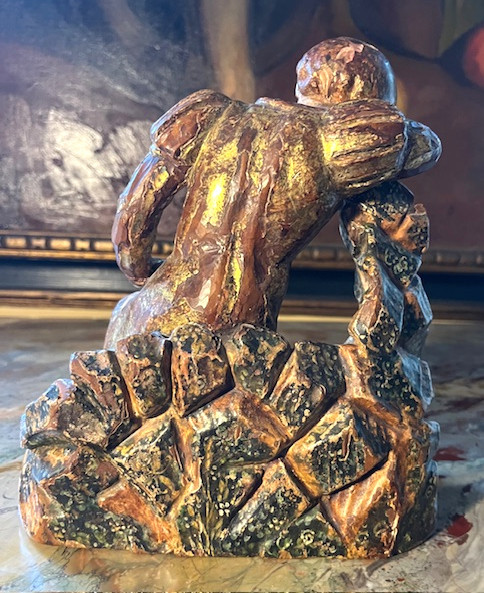 Enfant Jésus en bois polychrome -photo-2