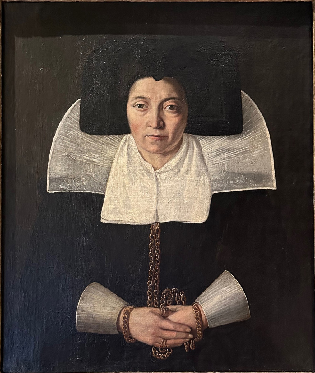 17th-century Portrait Painting Of A Woman-photo-2