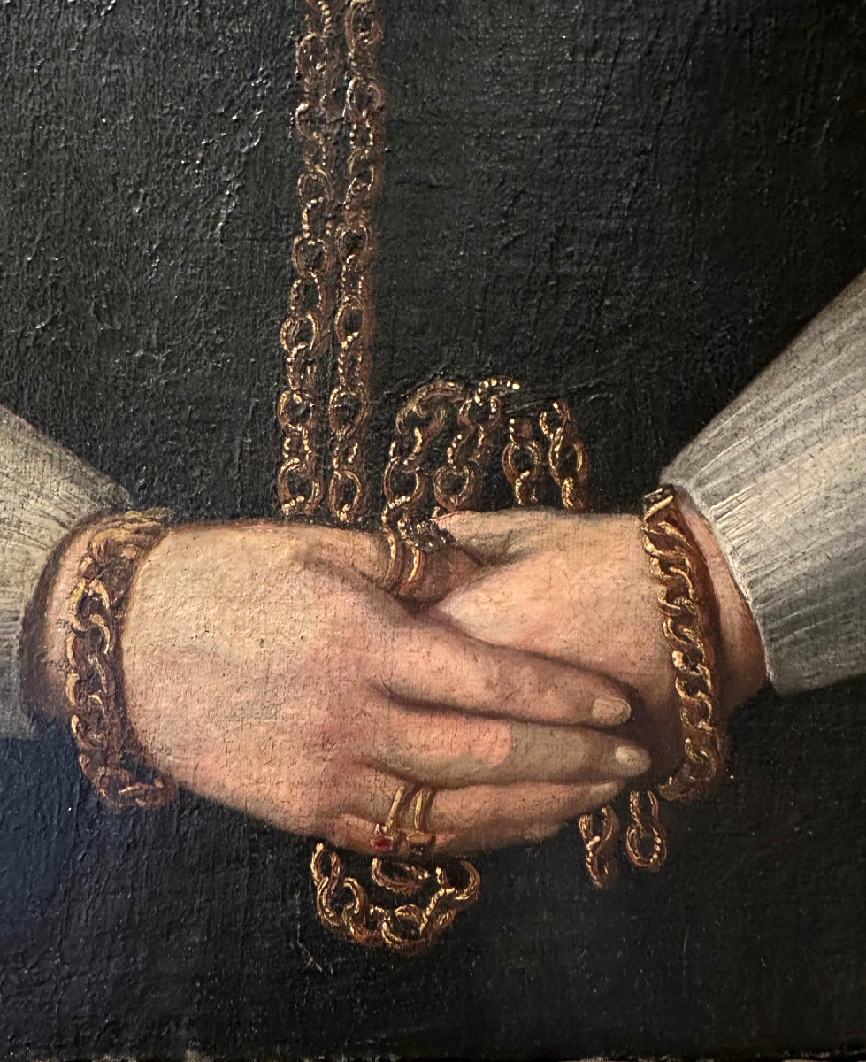 17th-century Portrait Painting Of A Woman-photo-1