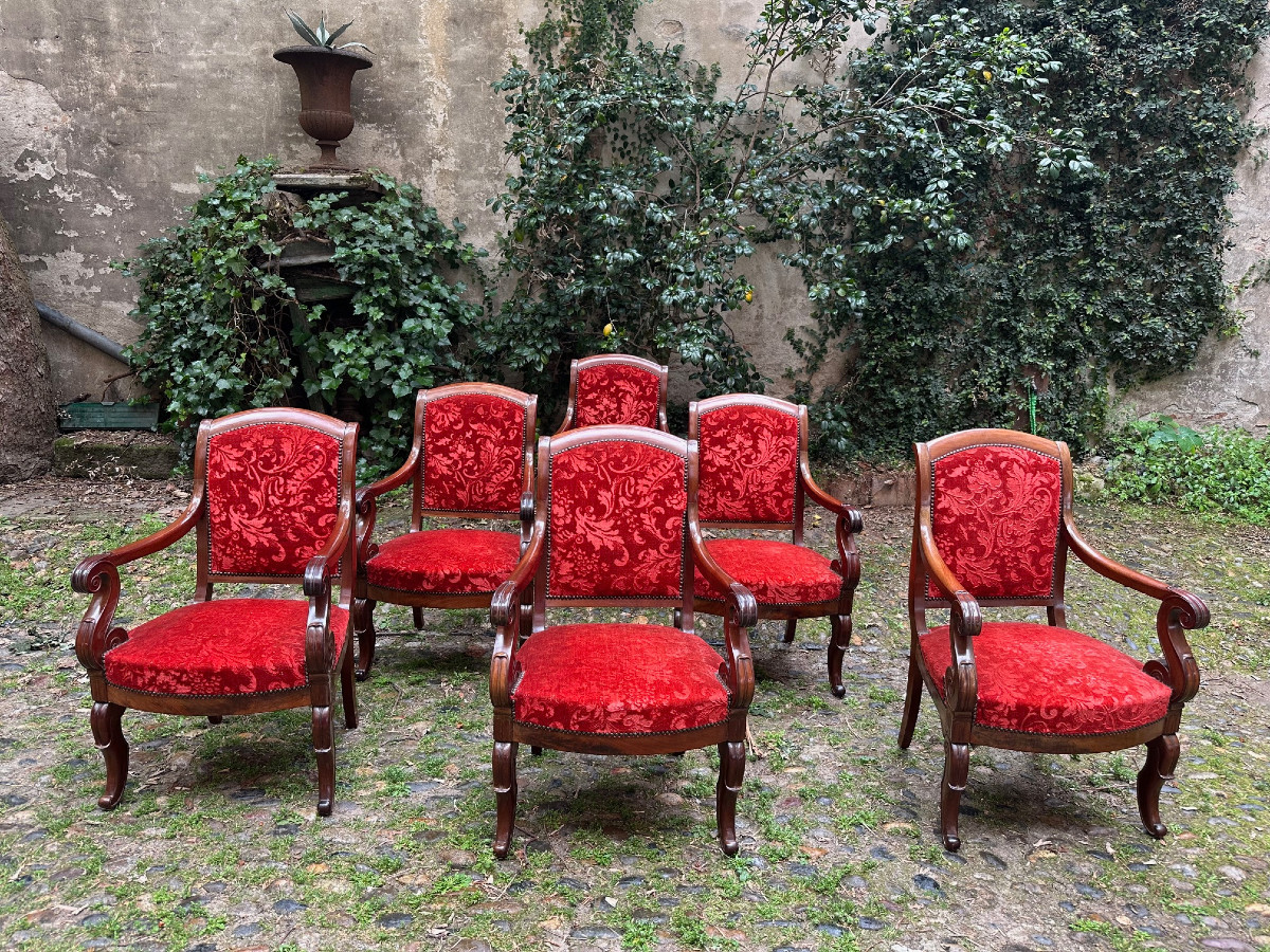 Salon Restauration en acajou-photo-2