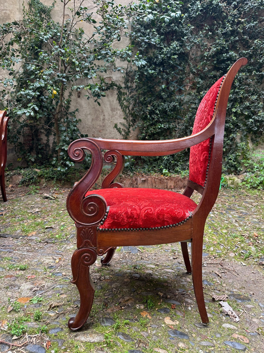 Salon Restauration en acajou-photo-4