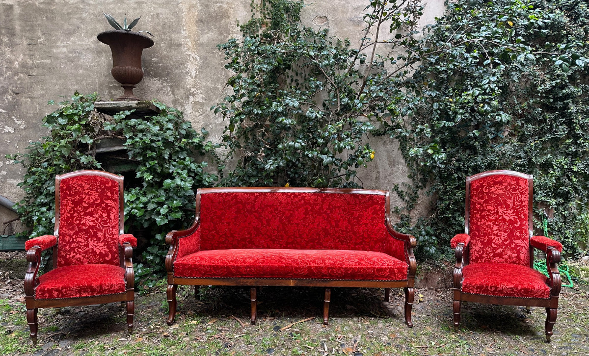 Salon Restauration en acajou-photo-3