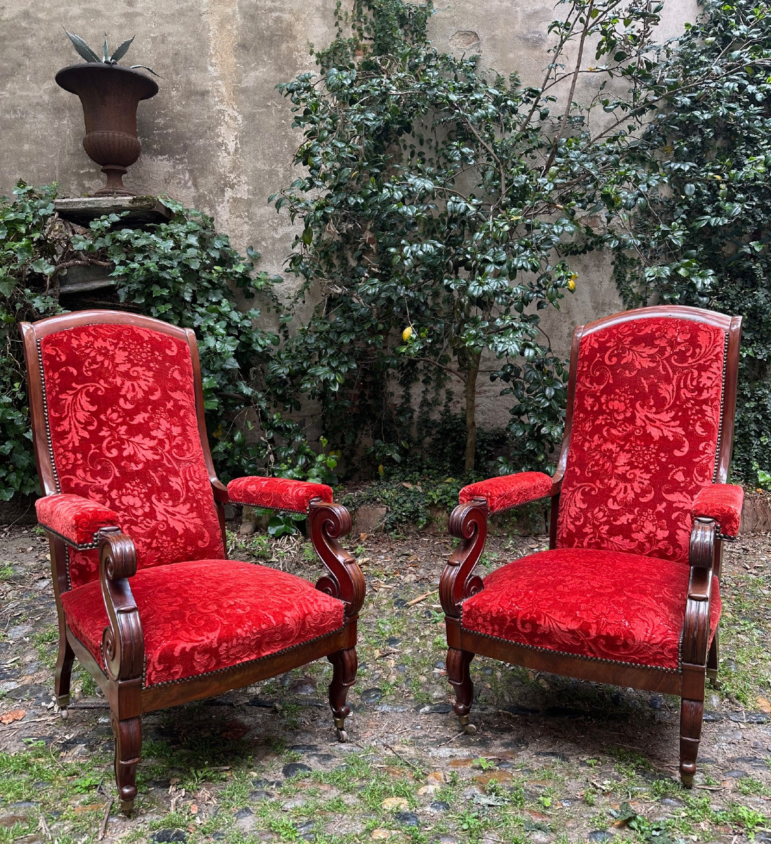 Salon Restauration en acajou-photo-4