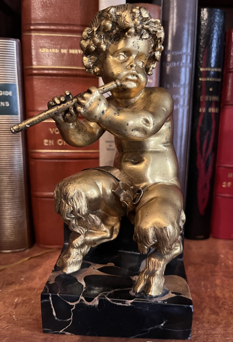 Pair Of Ormolu Fauns-photo-4