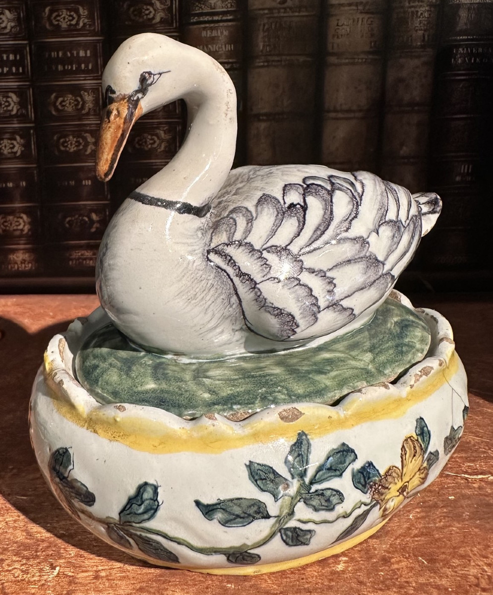 Pair Of Delftware Butter Dishes-photo-4