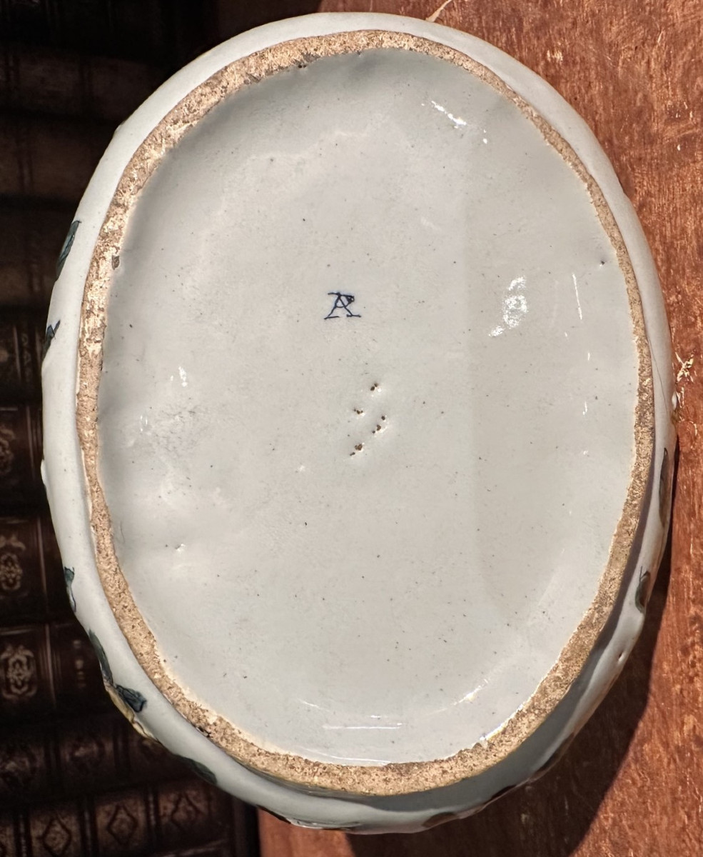 Pair Of Delftware Butter Dishes-photo-2