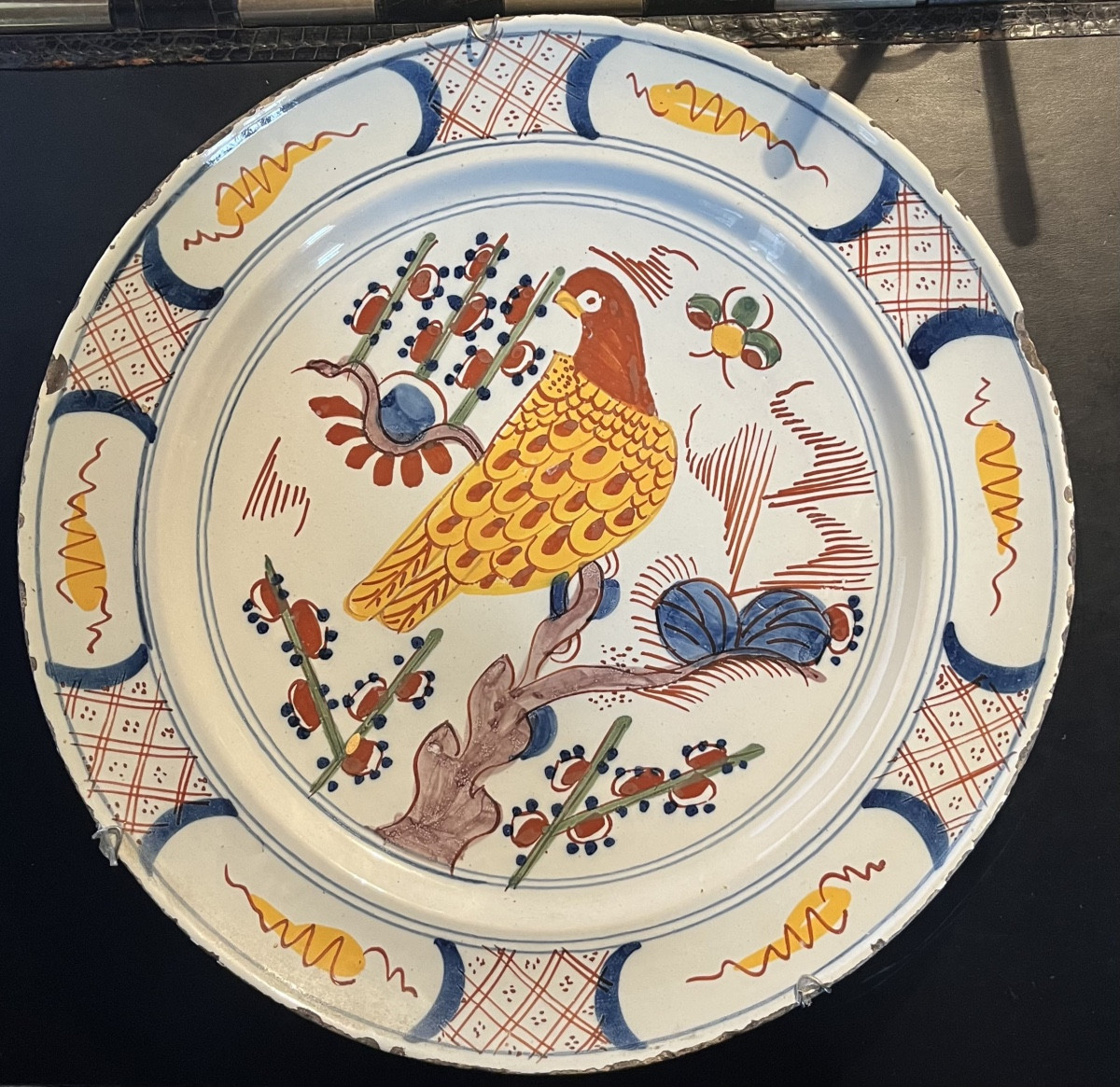 Plats en faïence de Delft polychrome -photo-2