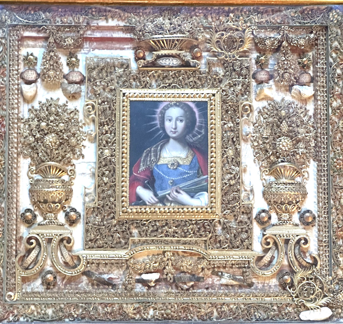 18th-century Paper Filigrees Reliquary-photo-2