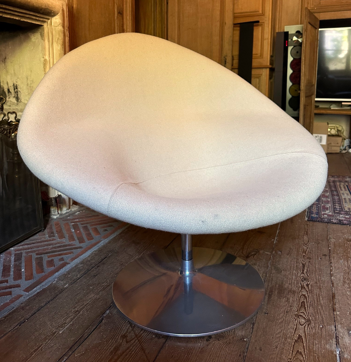Pierre Paulin Armchair And Footrest-photo-2